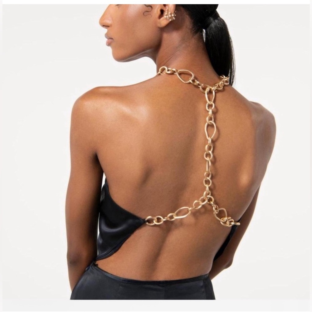Cult Gaia matching set : olivine Top & Vella pant black
